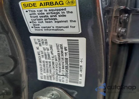 2011 Honda Cr-V Lx из США, поврежденный, VIN 5J6RE4H36BL049598